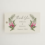 "Tropical garden" - Wedding Favor Tags in Lime by Elly - Front