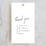 "Opera" - Wedding Favor Tags in Tuxedo by Jackie Mangiolino - Front