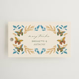 "Flutter" - Wedding Favor Tags in Sunset by Jen Owens - Front