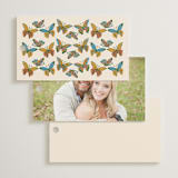 "Flutter" - Wedding Favor Tags in Sunset by Jen Owens - Back of Card Options