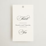 "Sincerity" - Wedding Favor Tags in Noir by Kimberly FitzSimons - Front