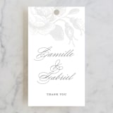 "Idyllic" - Wedding Favor Tags in The Pearl by Design Lotus - Front