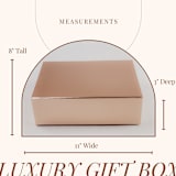 "Personalized Bridesmaid Gift Box for Bridal Party Proposal" - Gift Boxes in brown by Jordan Perry