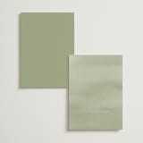 "Canopy" - Wedding Weekend Itinerary Cards in Ivy by Everett Paper Goods - Back of Card Options