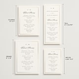 "Timeless" - Wedding Weekend Itinerary Cards in Linen by Erica Krystek - Formats Available