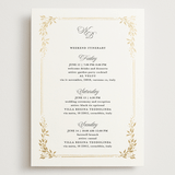 "Lake Como" - Wedding Weekend Itinerary Cards in Diamond by Kate Ahn - Front