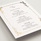 "Lake Como" - Wedding Weekend Itinerary Cards in Diamond by Kate Ahn - Detail