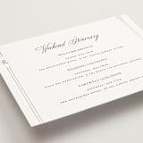"Elencourt" - Wedding Weekend Itinerary Cards in Quartz by Jelena Vuletic - Detail