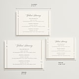 "Elencourt" - Wedding Weekend Itinerary Cards in Quartz by Jelena Vuletic - Formats Available