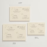 "Written in the Stars" - Wedding Weekend Itinerary Cards in Noir by Ani Somi - Formats Available