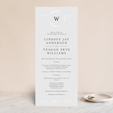"Little Wreath" - Gloss-Press® Wedding Programs in Pearl by Phrosné Barwood - Front