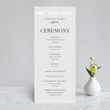 "Gilded Frame" - Gloss-Press® Wedding Programs in Cloud by Stacey Meacham - Front