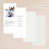 "Gilded Wildflowers" - Gloss-Press® Wedding Programs in Cloud by Rochelle Renee - Back of Card Options