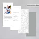 "Sketched Bouquet" - Gloss-Press® Wedding Programs in Ivory by Phrosné Barwood - Back of Card Options