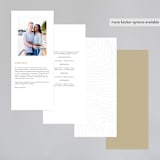 "Lined" - Gloss-Press® Wedding Programs in Cloud by Erin Deegan - Back of Card Options