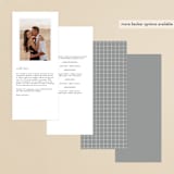 "Formal Affair" - Gloss-Press® Wedding Programs in Pearl by Stacey Meacham - Back of Card Options