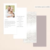 "the mill park" - Gloss-Press® Wedding Programs in Opal by Phrosné Barwood - Back of Card Options
