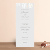 "Idyllic" - Gloss-Press® Wedding Programs in The Pearl by Design Lotus - Front