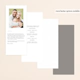 "Idyllic" - Gloss-Press® Wedding Programs in The Pearl by Design Lotus - Back of Card Options