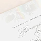 "Idyllic" - Gloss-Press® Wedding Programs in The Pearl by Design Lotus - Detail