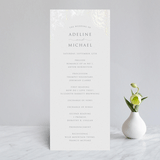 "Au Jardin" - Gloss-Press® Wedding Programs in Opal by Rochelle Renee - Front