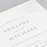 "Au Jardin" - Gloss-Press® Wedding Programs in Opal by Rochelle Renee - Detail