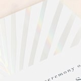 "Pristine" - Gloss-Press® Wedding Programs in Pearl by Robin Ott - Detail
