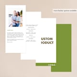 "Portrait Custom" - Gloss-Press® Wedding Programs in Iridescent Pearl by Minted - Back of Card Options