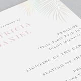 "Sunset by the Sea" - Gloss-Press® Wedding Programs in Ombre by lulu and isabelle - Detail
