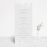 "Palm Vibes" - Gloss-Press® Wedding Programs in Porcelain by Pixel and Hank - Front