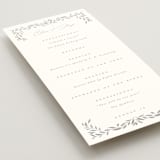 "Clarity" - Gloss-Press® Wedding Programs in Cloud by Ana Sharpe - Detail