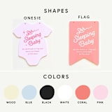 "Sleeping Baby Do Not Disturb Sign" - Wall Hanging in multicolorassorted-colors by Haven Print Co.
