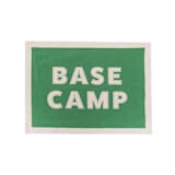 "Camp Explorer Base Camp Canvas Banner - Set of 1" - Wall Hanging in green by Jollity and Co