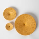 "Marigold Terrazzo Dimple Wall Hook, Small" - Wall Hooks in yellow by Pretti.Cool