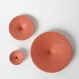 "Coral Terrazzo Dimple Wall Hook, Medium" - Wall Hooks in red by Pretti.Cool