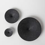 "Black Terrazzo Dimple Wall Hook, Medium" - Wall Hooks in black by Pretti.Cool
