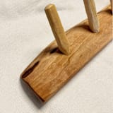 "Handmade Wooden Towel Hanger" - Wall Hooks in natural by Lottie Aldarwish