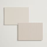 "Mirin" - Wedding Weekend Itinerary Cards in Linen by Kate Ahn - Back of Card Options