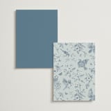 "Empire" - Wedding Weekend Itinerary Cards in Dusty Blue by Jennifer Postorino - Back of Card Options