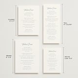 "Empire" - Wedding Weekend Itinerary Cards in Dusty Blue by Jennifer Postorino - Formats Available