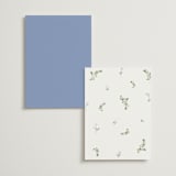 "SweetHearts" - Wedding Weekend Itinerary Cards in Periwinkle by Design Lotus - Back of Card Options