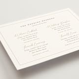 "kouignette" - Wedding Weekend Itinerary Cards in Chiffon by chocomocacino - Detail