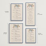 "A wedding in Low Country" - Wedding Weekend Itinerary Cards in Cornflower by Chris Griffith - Formats Available