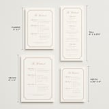"Avery" - Wedding Weekend Itinerary Cards in Dusty Pink by Jennifer Postorino - Formats Available