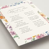 "Floral Pop" - Wedding Weekend Itinerary Cards in Tropical by Itsy Belle Studio - Detail