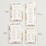 "Floral Pop" - Wedding Weekend Itinerary Cards in Tropical by Itsy Belle Studio - Formats Available
