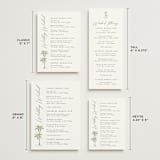 "Palm Monogram" - Wedding Weekend Itinerary Cards in Leaf by Olivia Raufman - Formats Available