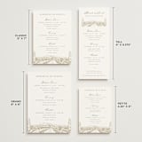 "Vineyard" - Wedding Weekend Itinerary Cards in Champagne by Sarah Brown - Formats Available