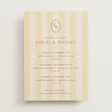 "palmetto" - Wedding Weekend Itinerary Cards in Lemon by Ellen Schlegelmilch - Front