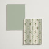"Scripted" - Wedding Weekend Itinerary Cards in Emerald by Creo Study - Back of Card Options